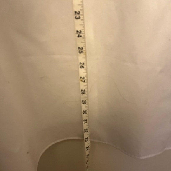 Calvin Klein White button down Blouse, sequin’s collar Boyfriend Tunic women L - Picture 14 of 14